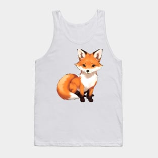 Red Fox: Graceful Elegance of Nature's Wild Canine Tank Top